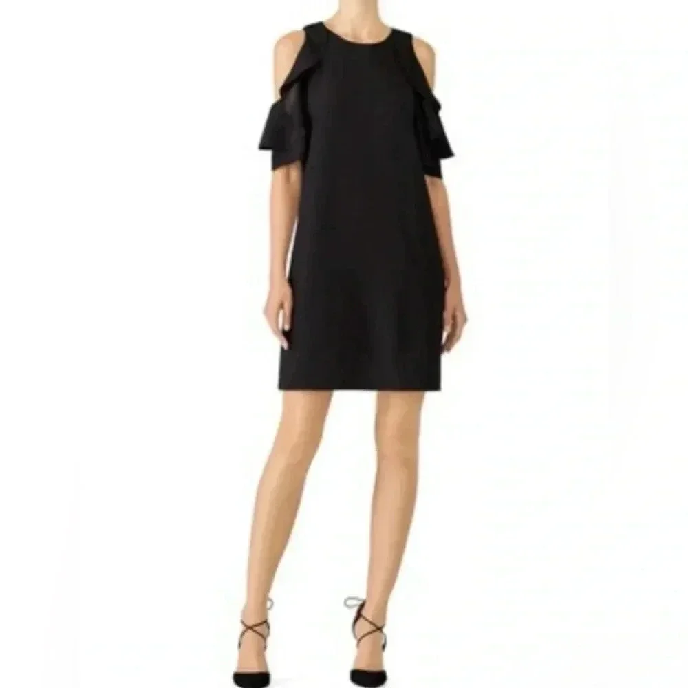 Kate Spade Cold Shoulder Black Dress Size Medium